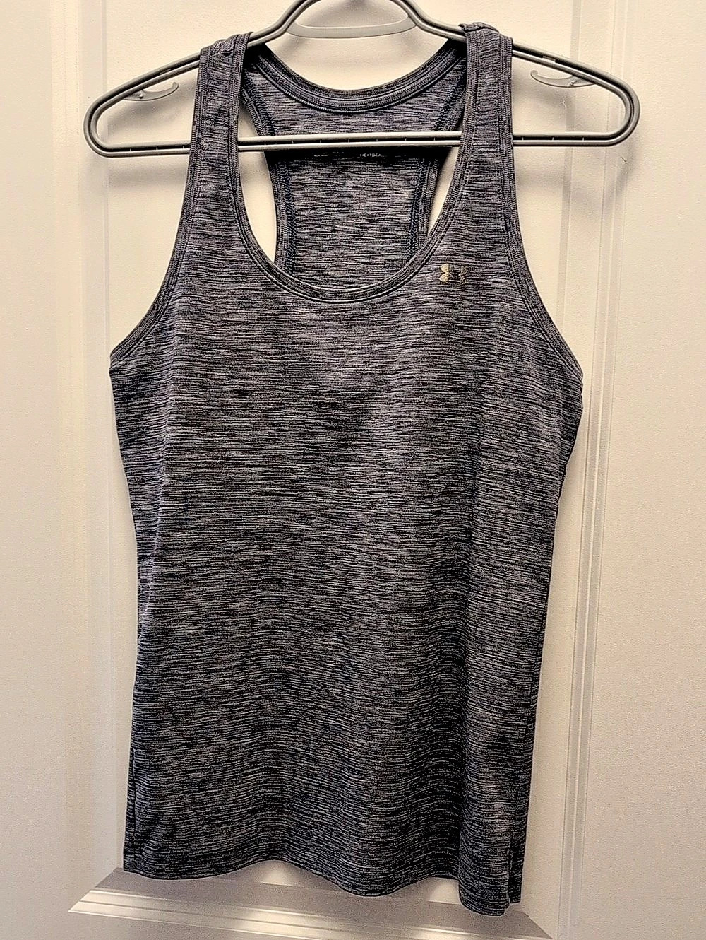 Under Armour HeatGear Racerback Tank Top Gray Size Small